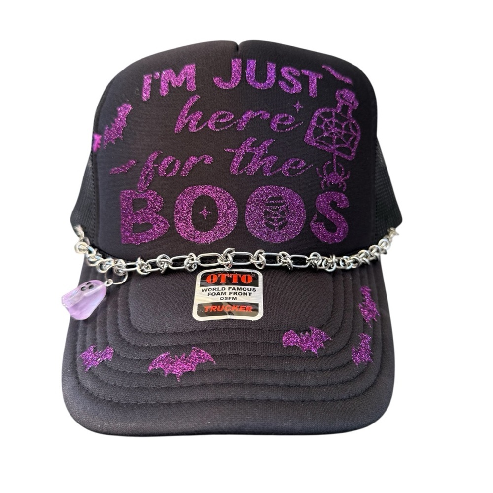 OTTO Custom I’m Just Here For The Boos Trucker Hat